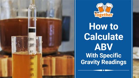 specific gravity to abv calculator